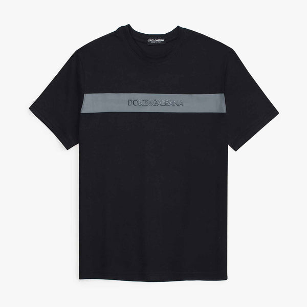 D&G  Printed Cotton Black  T-Shirt (00429)