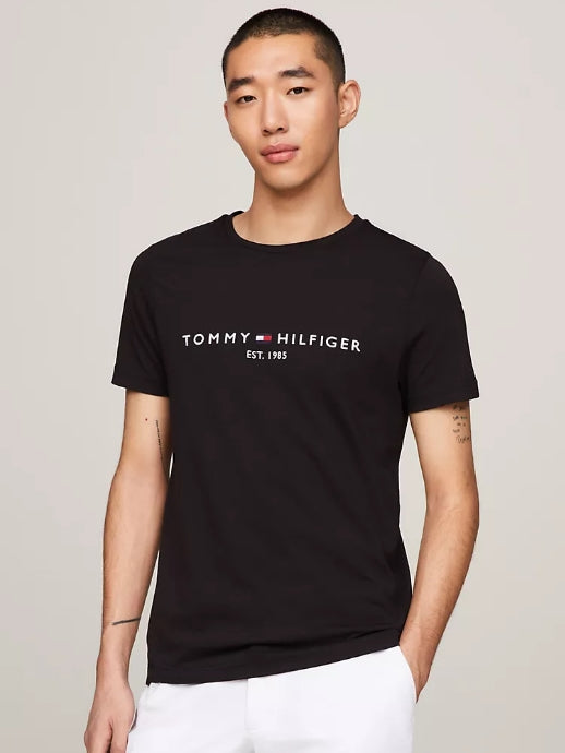 TMY Emb Cotton Black T-Shirt (00429)