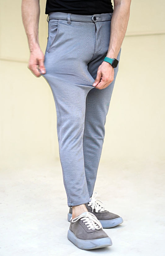 Super Stretch grey ankle fit pant (00340)