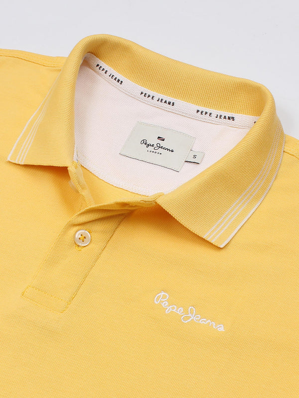 PP JEAN yellow genuine exclusive polo shirt (00328)ij