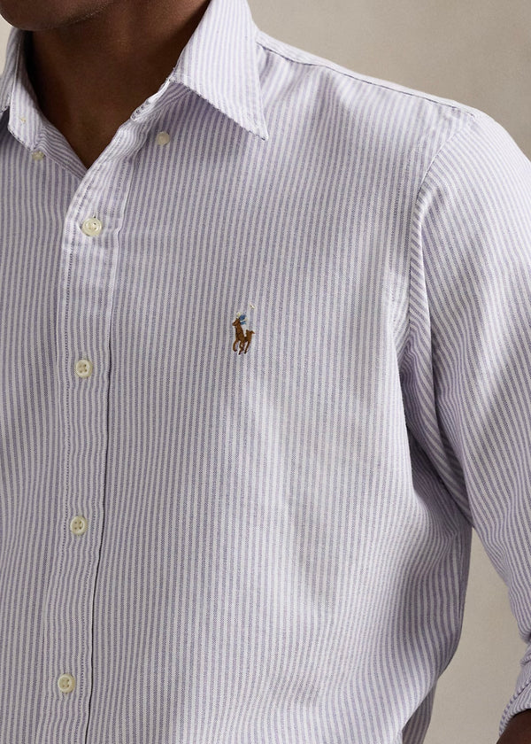 RL Oxford light Purple lining Button Down Shirt (00)