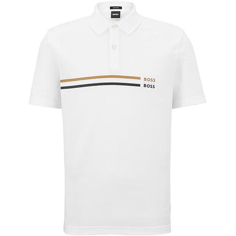 HGO white Imported exclusive polo shirt (00336)