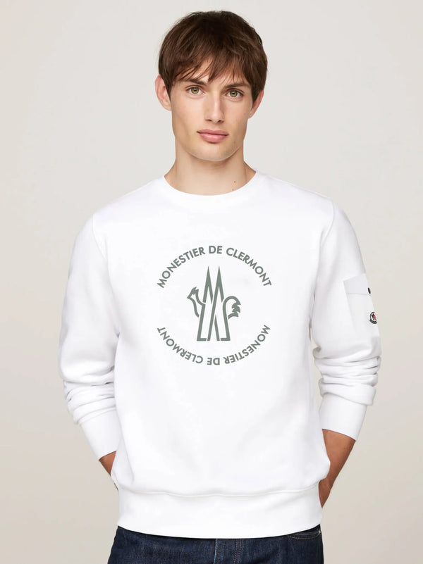MNCLR Premium Embossed logo Cotton Fleece sweatshirt (00)