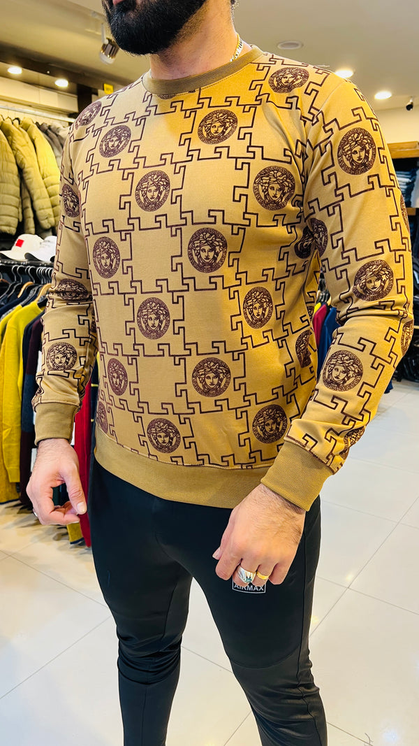 VR GCI Flock Mustard sweatshirt (00348)
