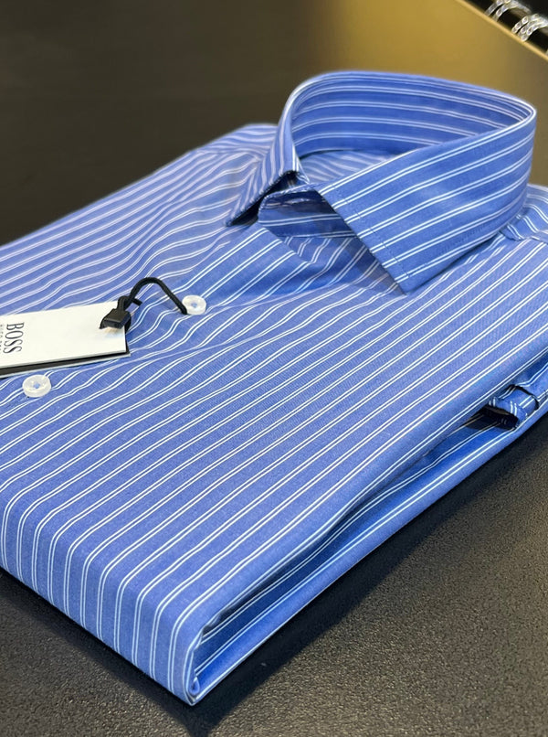 BS Premium Blue Lining Casual Shirt (00347)