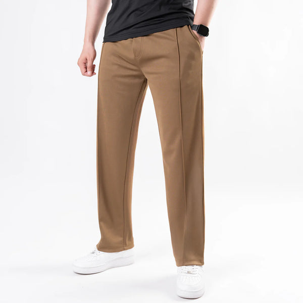 ZRA Pintuck Mustard Straight fit Linen Trousers (00541)