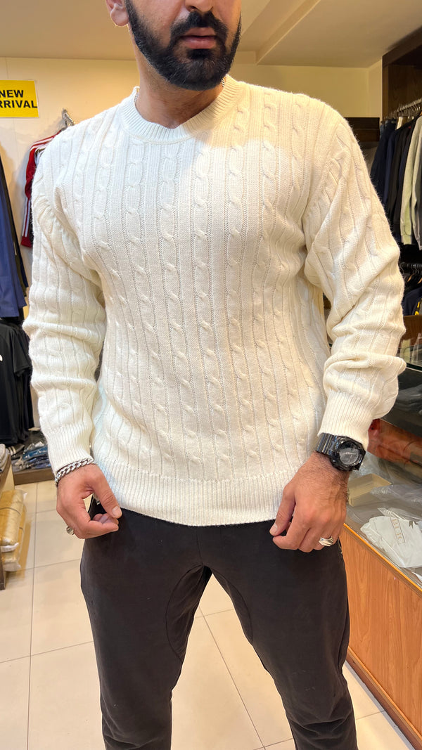 8SCNS cable knit Exclusive Sweater (00343)