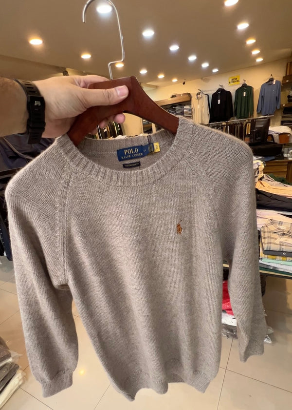 RL Brown Marl Wool Blend Jumper (00563)