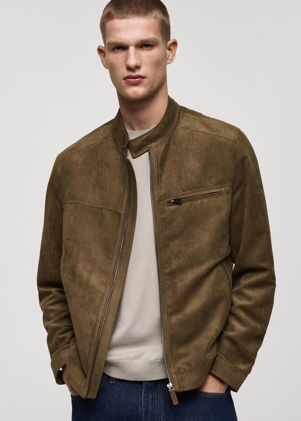 MNGO Genuine Suede Slim Fit Jacket(00567)