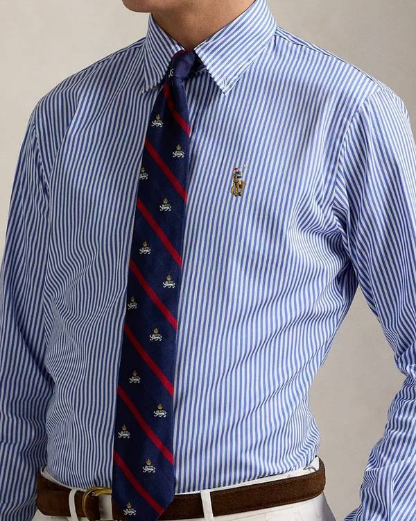 RL Blue Striped Imported Shirt (00549)