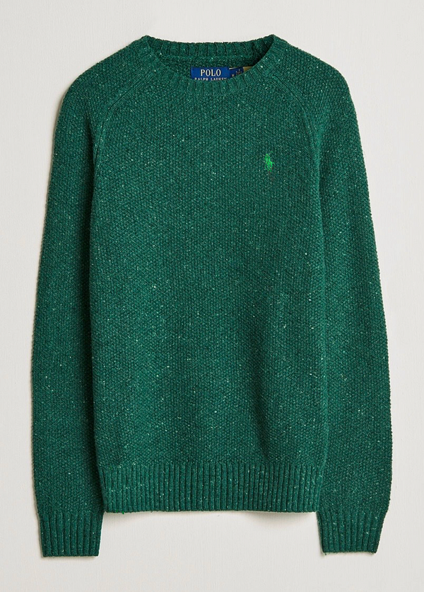 RL Green Marl Wool Blend Jumper (00563)