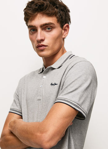 PP JEAN grey genuine exclusive polo shirt (00328)