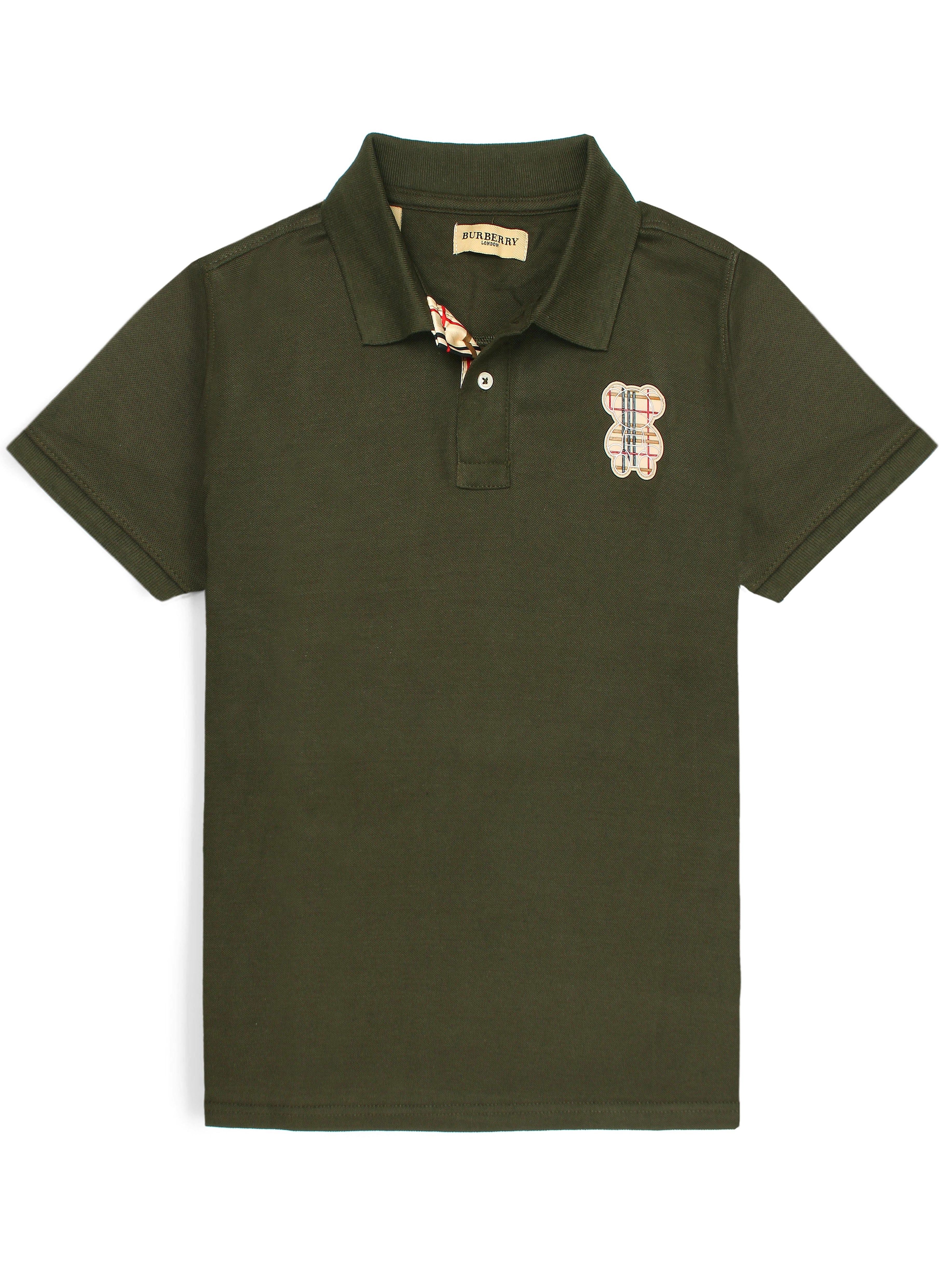 BRBRY soft cotton green polo shirt(00320)