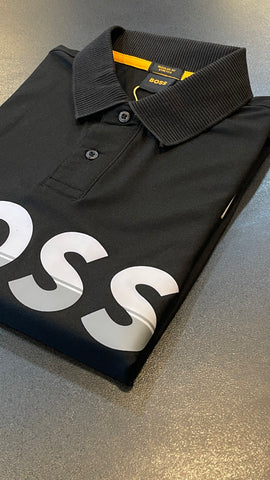 HGO black Imported exclusive polo shirt (00336)
