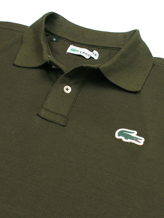 LCST soft cotton green polo shirt(00320)