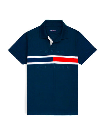 TMY soft cotton navy polo shirt(00320)