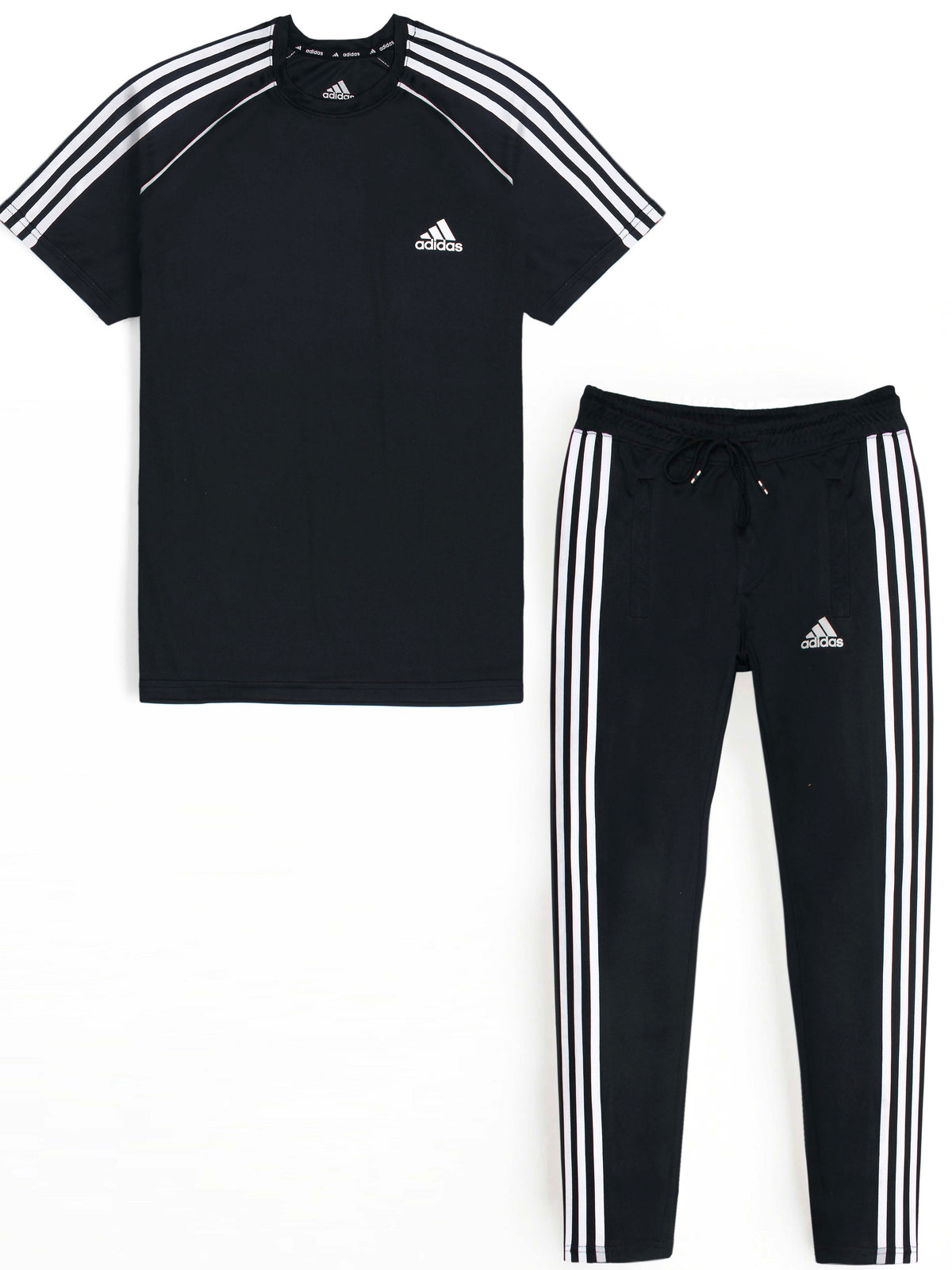 ADIDS TIRO  4-WAY STRETCH active wear black tracksuit (00323)