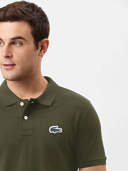 LCST soft cotton green polo shirt(00320)