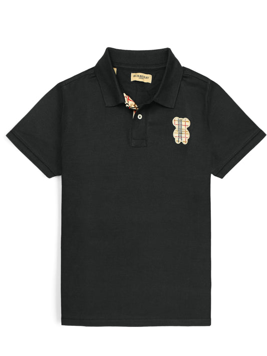 BRBRY soft cotton black polo shirt(00320)