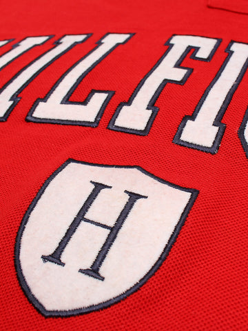 HLFGR soft cotton red polo shirt(00335)