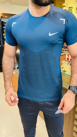 NIK Imported Active Wear blue T-Shirt (00329)