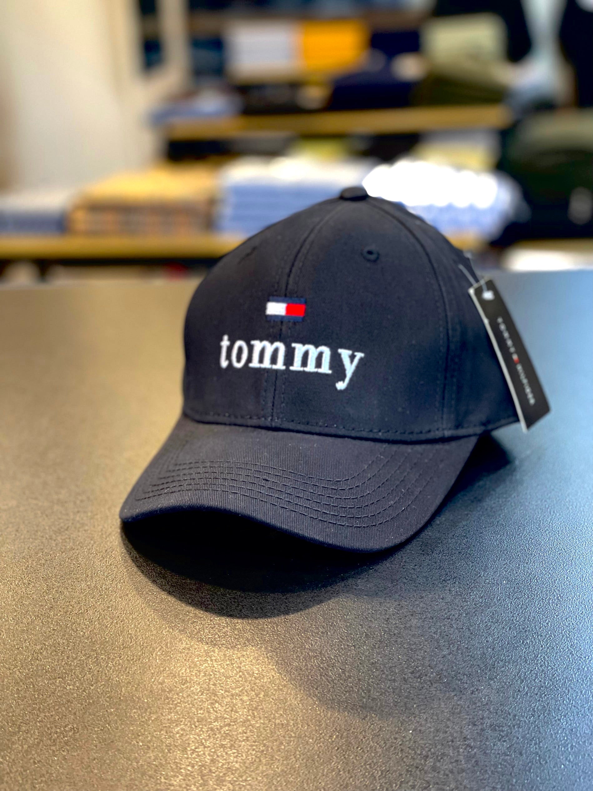 TMY Emb B Imported Black Cap(00324)