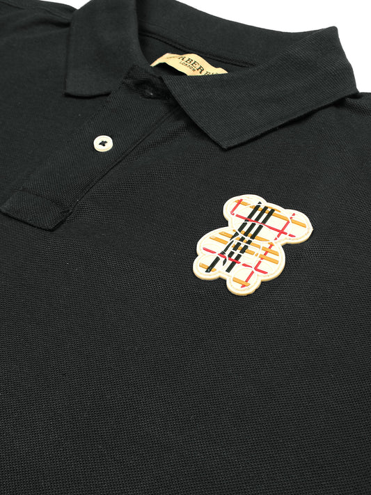 BRBRY soft cotton black polo shirt(00320)