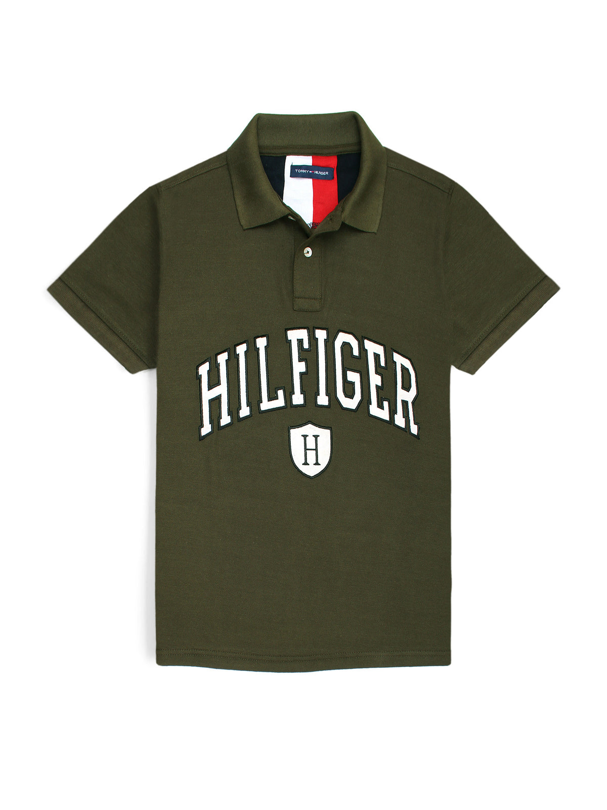 HLFGR soft cotton green polo shirt(00335)