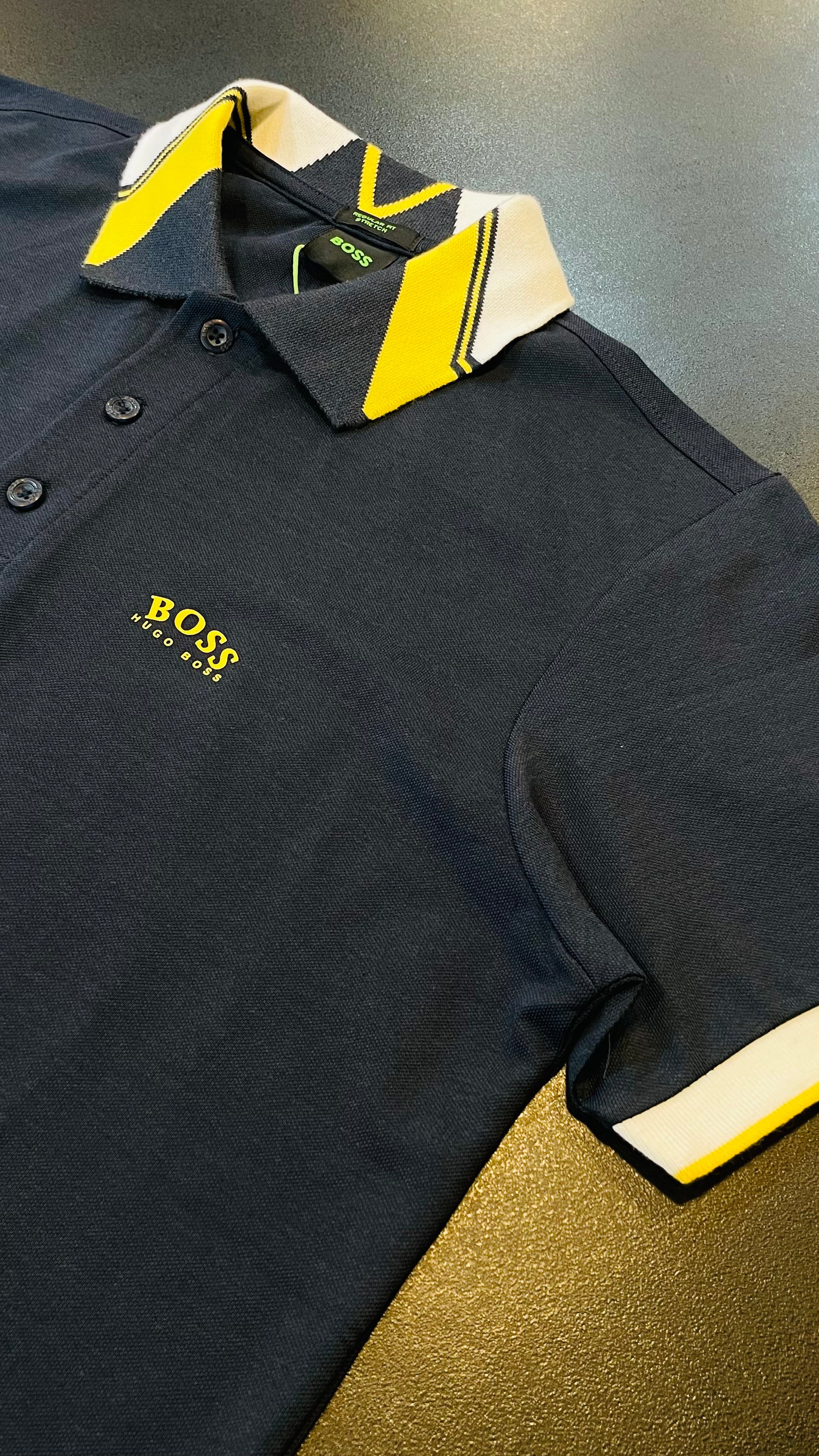 HGO navy Imported exclusive polo shirt (00336)