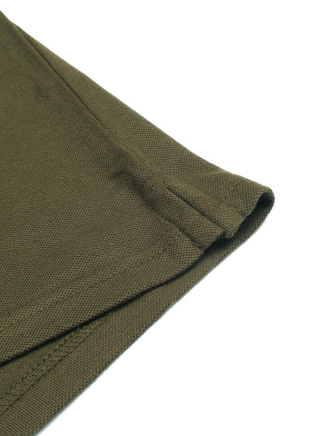 MNCLR soft cotton green polo shirt(00320)