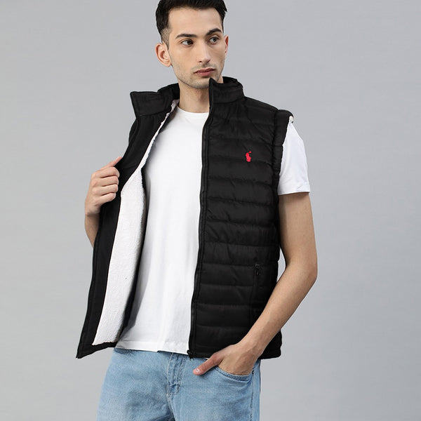 RL Fur Inside black gilet