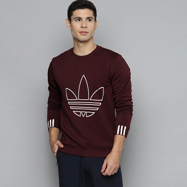 ADS maroon  poly-sweatshirt (00215)