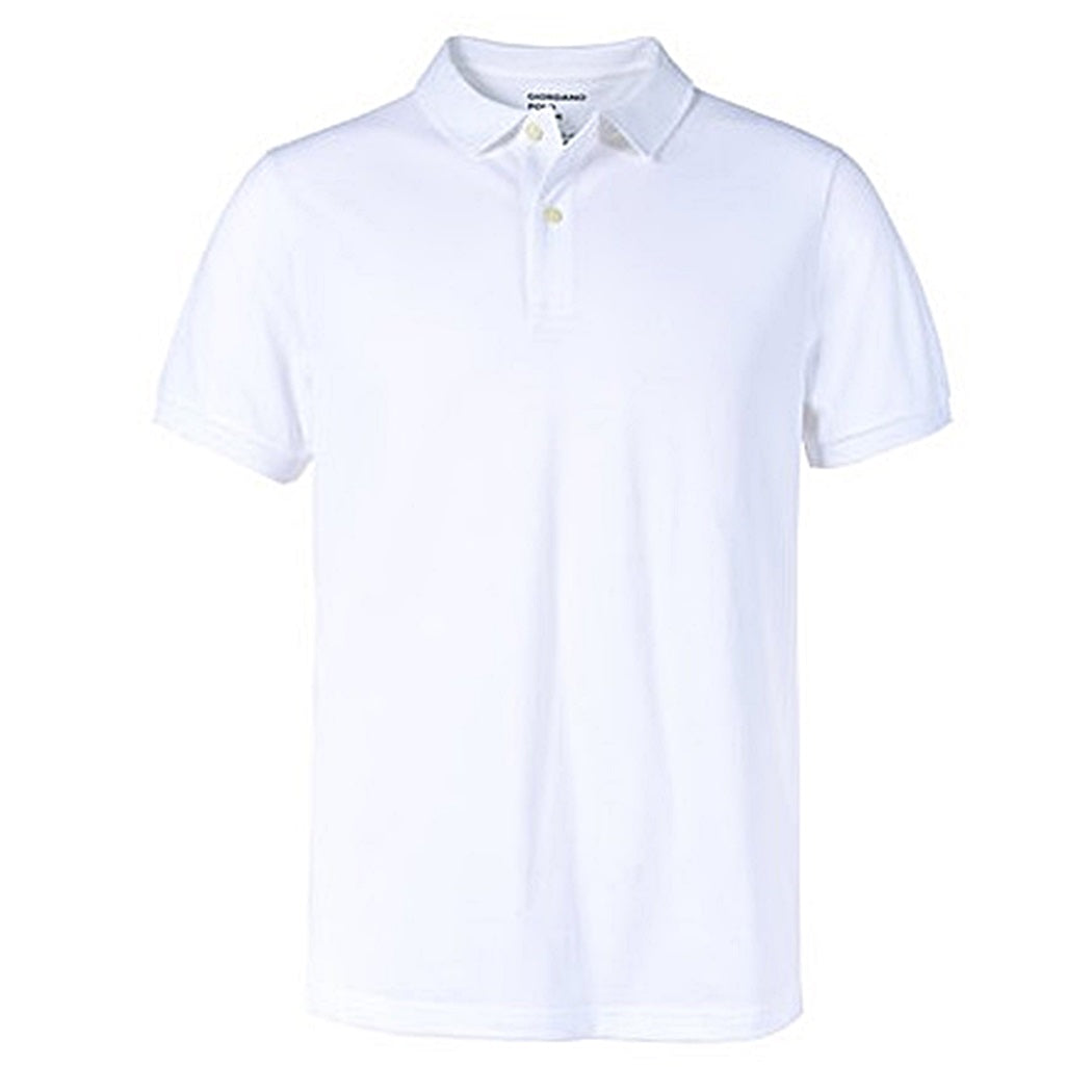 GRDNO orignal white basic polo shirt