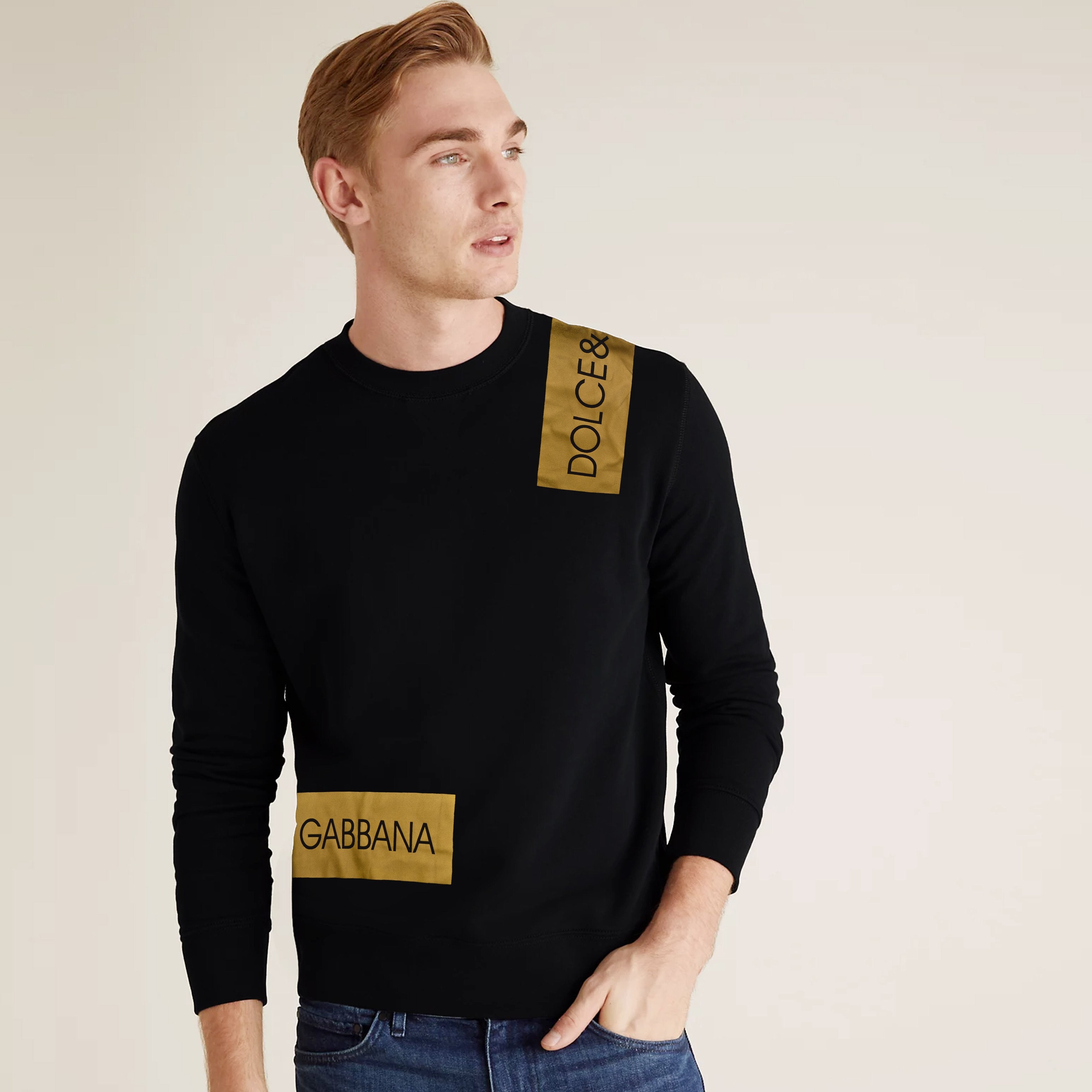 DGN black poly-sweatshirt (00215)