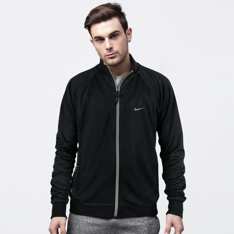 NK 4-WAY STRETCH raglan black zipper (00262)