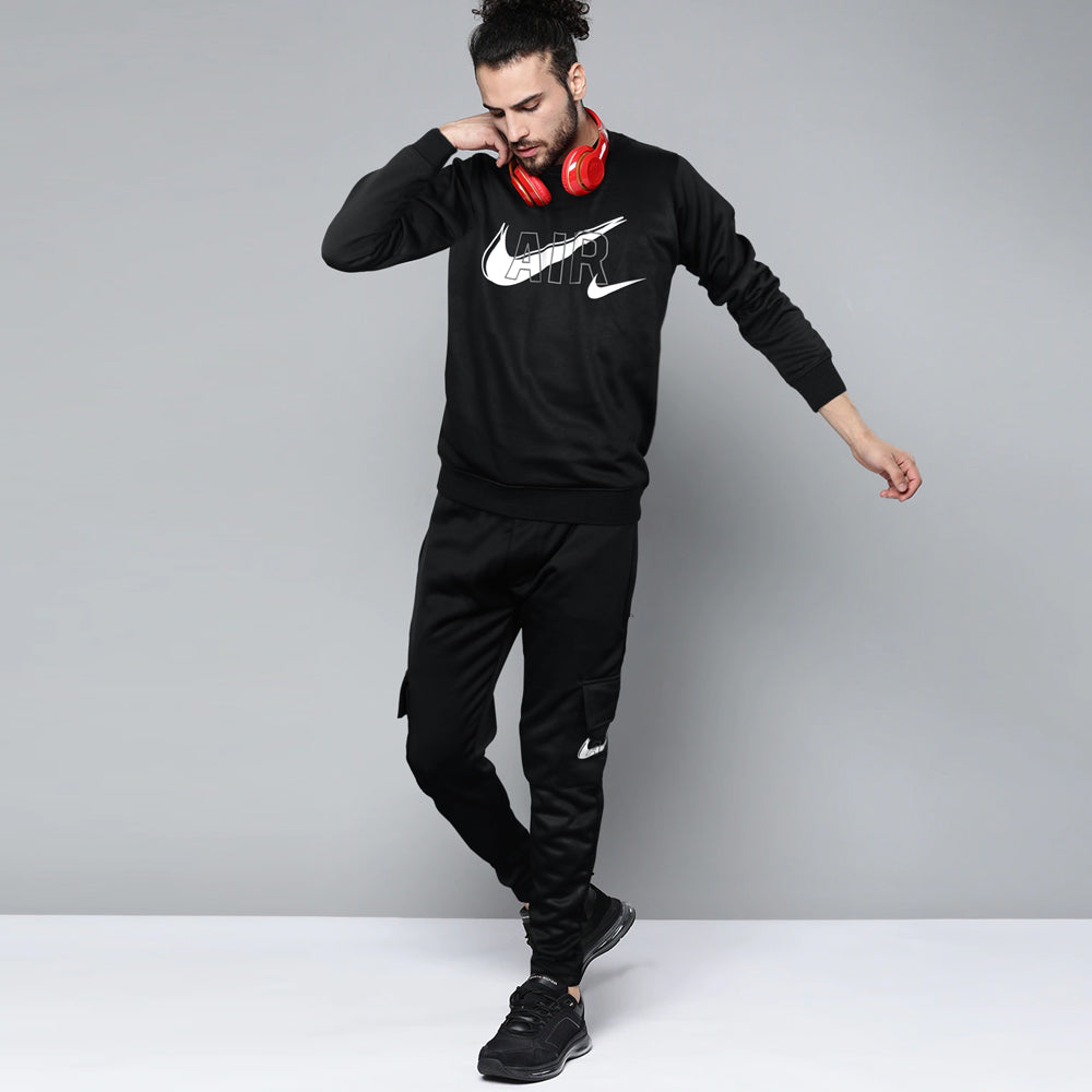 NK black poly-fleece  tracksuit
