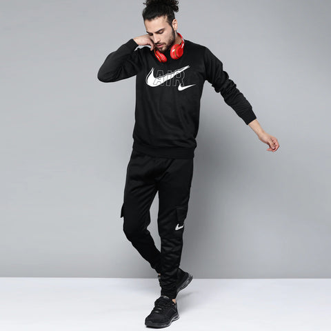 NK black poly-fleece  tracksuit