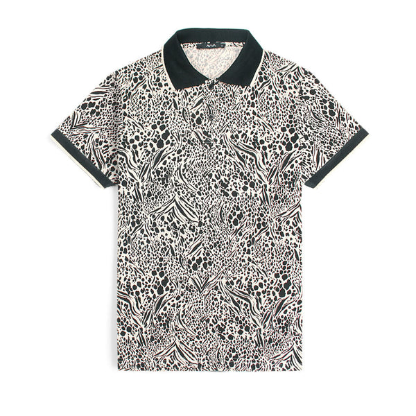 AVVA genuine white tiger exclusive polo shirt (00245)