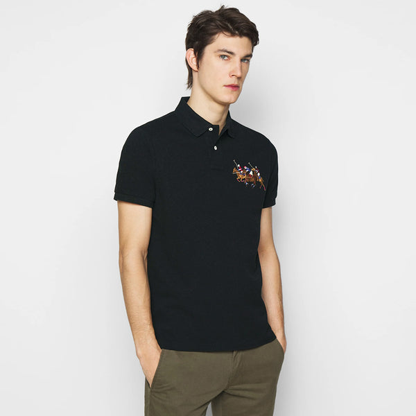 RL Tripple pony black exclusive polo shirt