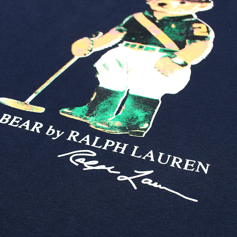 RL bear Imported soft cotton navy T-Shirt