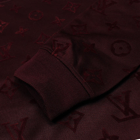 LVX allover maroon poly-sweatshirt (00221)