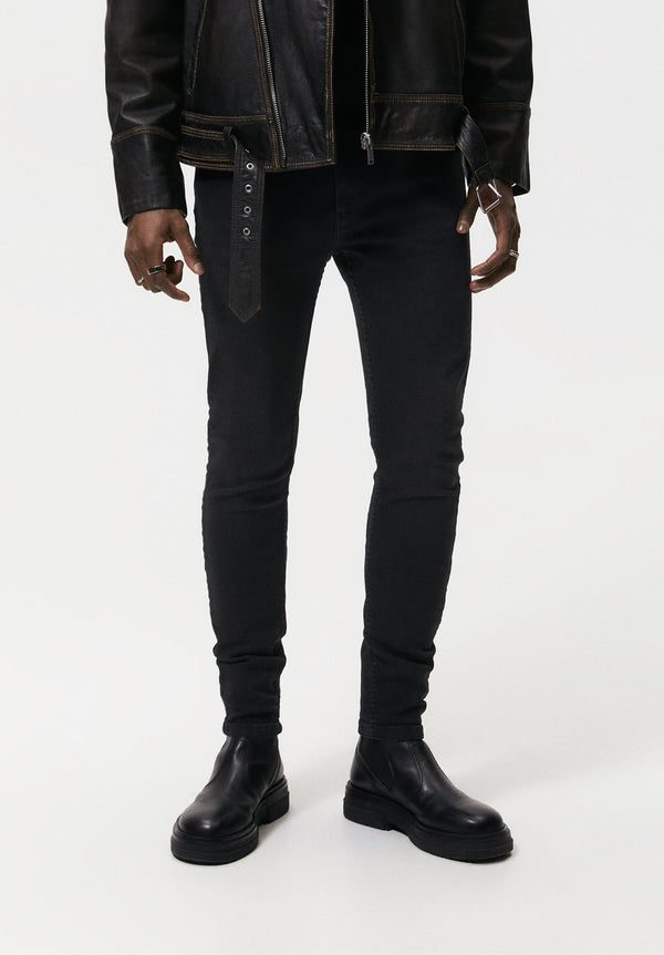 premium Jet black tappered jeans (00294)