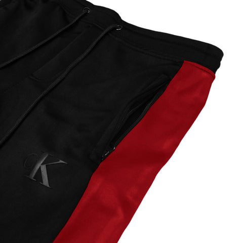 C-K  red black poly tracksuit