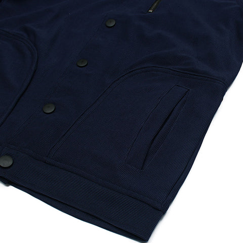 ZRA-Over sized navy long sleeves button jacket(00218)