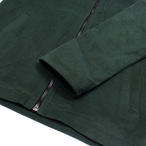 ZRA-plan suede green bomber jacket (00218)