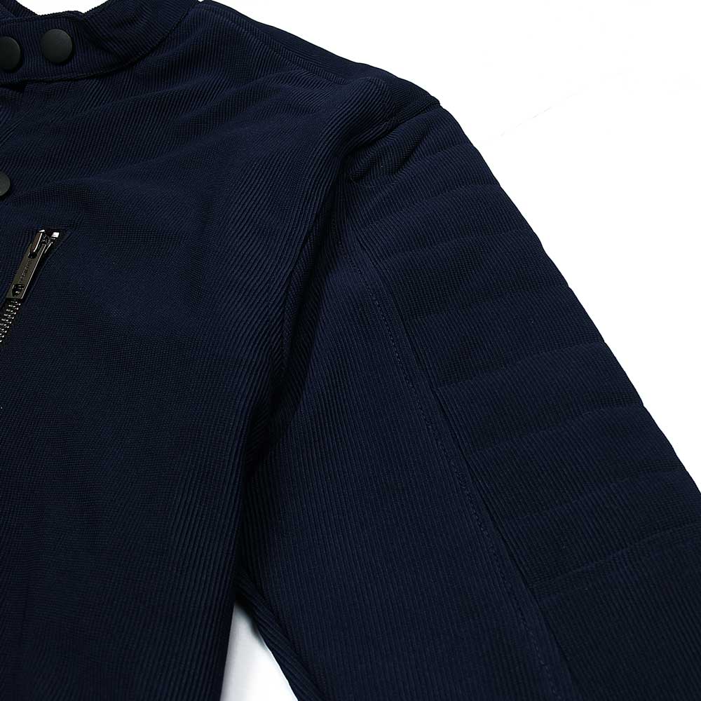 ZRA-Over sized navy long sleeves button jacket(00218)