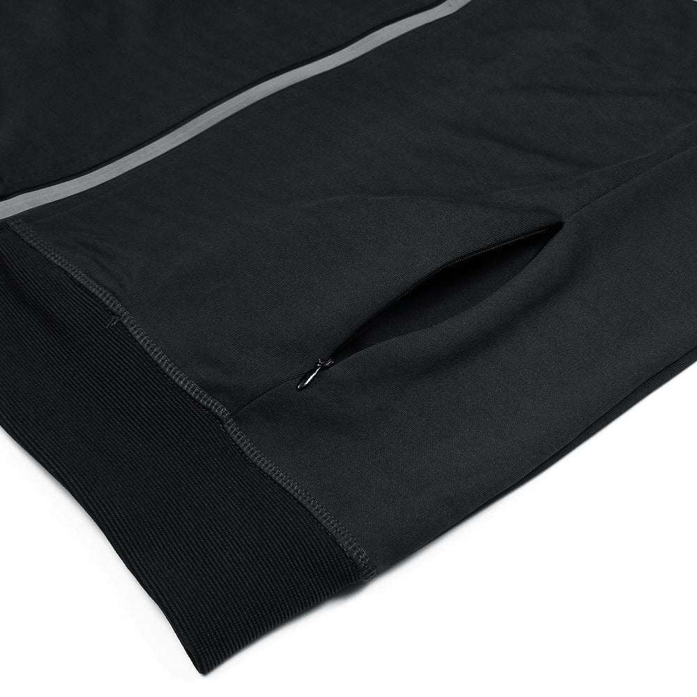 NK 4-WAY STRETCH raglan black zipper (00262)
