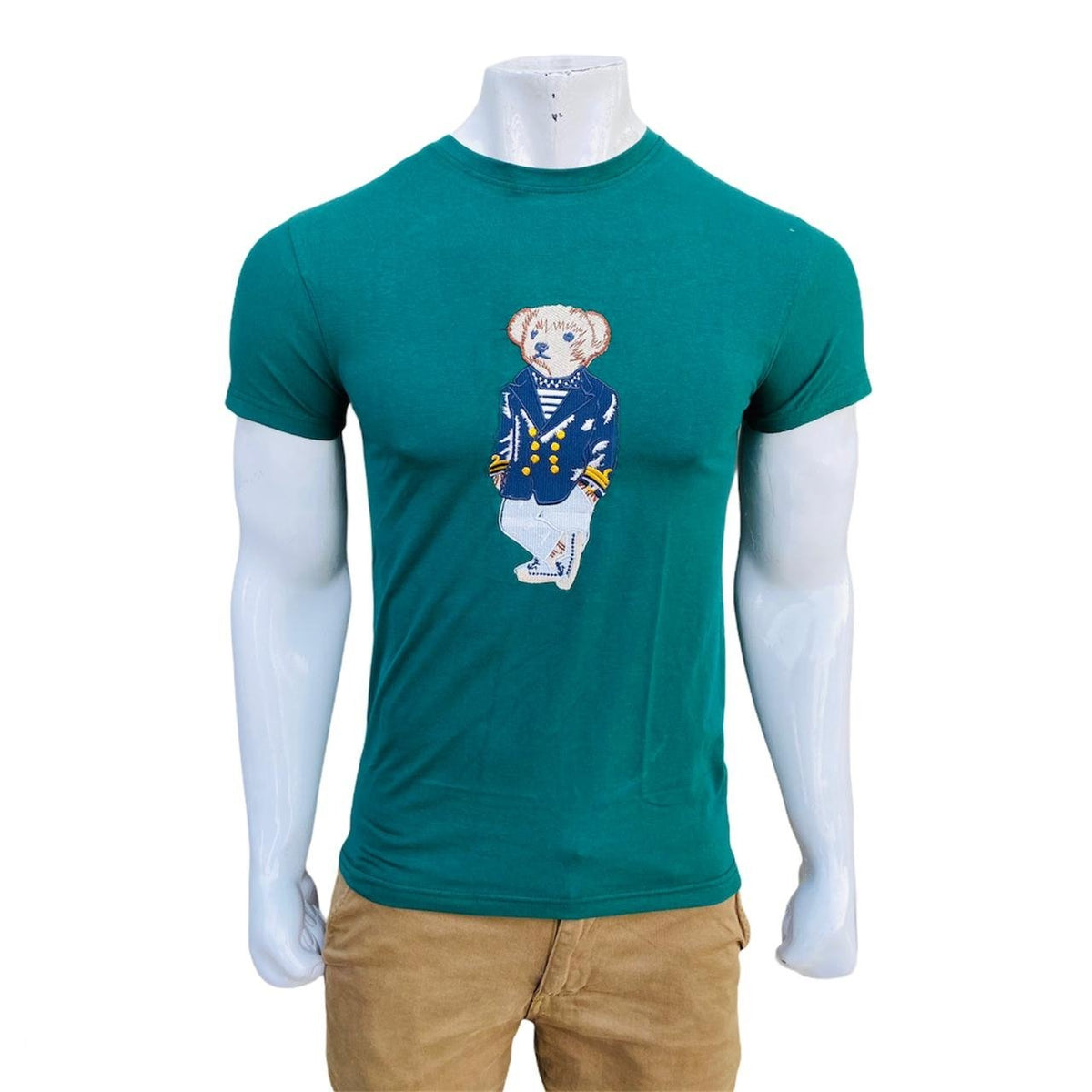 RL-bear green slim fit T-Shirt (00185)