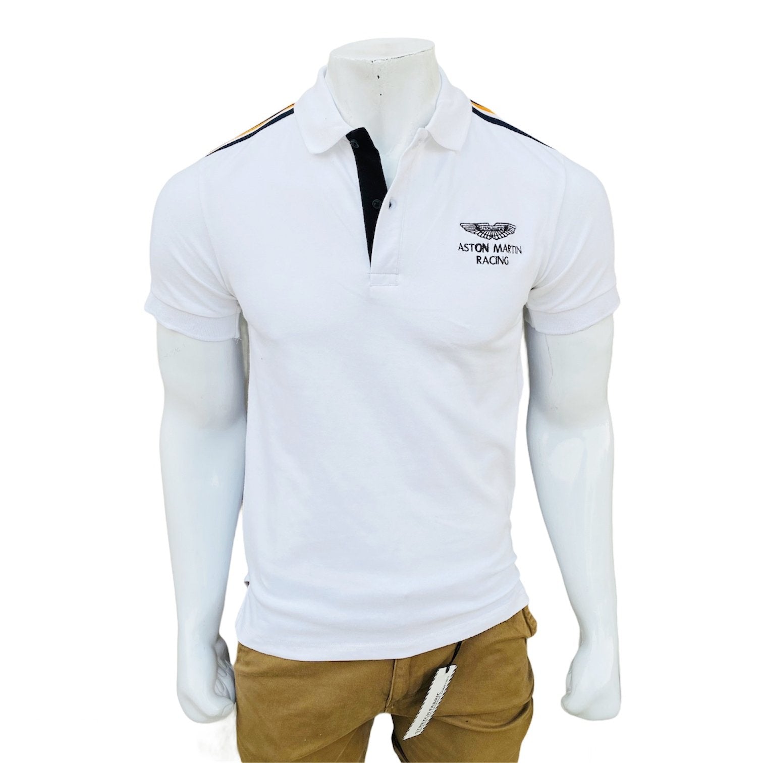 ASTN white -11 polo shirt