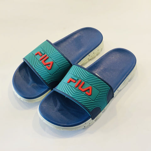 FL blue-F slippers